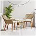 Sedie da giardino con cuscini 2 pcs Beige in Polyrattan - Foto miniatura 3