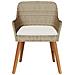 Sedie da giardino con cuscini 2 pcs Beige in Polyrattan - Foto miniatura 5