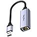 Adattatore Usb A Gigabit Ethernet - Lega Di Alluminio, Connettore Di Rete Cablata Ad Alta Velocità 2.5g - Foto miniatura 2