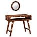 Tavolo da Trucco con specchio Marrone Legno di recupero solido - Foto miniatura 2