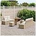 Set Divano da Giardino 8 pcs Beige e Crema 90 x 55 x 71 cm - Foto miniatura 3