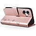 Custodia A Portafoglio Per Iphone 17 Design Premium Fiori Farfalla, Rosa Champagne - Foto miniatura 2