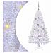 Albero di Natale artificiale Bianco 150 cm PVC e Acciaio - Foto miniatura 1