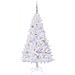 Albero di Natale artificiale Bianco 150 cm PVC e Acciaio - Foto miniatura 3