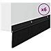 Spazzole per porte a vite 6 pcs Nero 100 cm Lega di alluminio - Foto miniatura 3