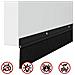 Spazzole per porte a vite 6 pcs Nero 100 cm Lega di alluminio - Foto miniatura 9
