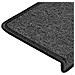 Tappetini per scale 30 pz 65x21x4 cm Antracite Bordo rettangolare - Foto miniatura 6