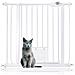 Bettacare Cancelletto Per Animali Con Gattaiola Bloccabile, 81.4cm - 89cm, Bianco, Altezza Di 75cm - Foto miniatura 1