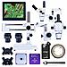 Mikroscopio Stereoscopico Trinoculare Moon Pro Msmp-t-sdms1-6745 - Zoom 6,7x-45x, Display 8"", Camera 51mp, Illuminatore Led 56x - Foto miniatura 1