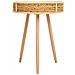Set Di 3 Tavolini Angolari In Bambù E Legno Marrone - Foto miniatura 2
