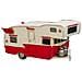 Caravan Metallo Rossa 28x12.5x15h Cm - Foto miniatura 1