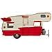 Caravan Metallo Rossa 28x12.5x15h Cm - Foto miniatura 2