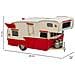 Caravan Metallo Rossa 28x12.5x15h Cm - Foto miniatura 4