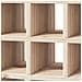 Portabottiglie 2 pcs Naturale 56 x 25 x 56 cm Pino massello - Foto miniatura 8
