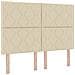 Letto a molle con materasso Crema 160 x 200 cm Tessuto - Foto miniatura 6