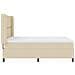 Letto a molle con materasso Crema 160 x 200 cm Tessuto - Foto miniatura 7