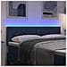 Testiera LED con luci a strisce a LED Blu 160 cm Poliestere - Foto miniatura 4