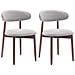 Sedie Da Pranzo, Set Da 2 Pezzi, Sedie Robuste Ed Eleganti In Stile Nordico Minimalista, Ideali Per Sala Da Pranzo E Cucina, Colore Grigio - Foto miniatura 1
