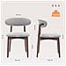Sedie Da Pranzo, Set Da 2 Pezzi, Sedie Robuste Ed Eleganti In Stile Nordico Minimalista, Ideali Per Sala Da Pranzo E Cucina, Colore Grigio - Foto miniatura 2