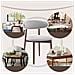 Sedie Da Pranzo, Set Da 2 Pezzi, Sedie Robuste Ed Eleganti In Stile Nordico Minimalista, Ideali Per Sala Da Pranzo E Cucina, Colore Grigio - Foto miniatura 5