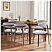 Sedie Da Pranzo, Set Da 2 Pezzi, Sedie Robuste Ed Eleganti In Stile Nordico Minimalista, Ideali Per Sala Da Pranzo E Cucina, Colore Grigio - Foto miniatura 8