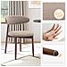 Set 2 Sedie Da Pranzo, Robuste Ed Eleganti, Stile Scandinavo Minimalista, Ideali Per Sala Da Pranzo E Cucina, Cammello - Foto miniatura 4