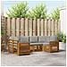 Set divani con cuscino 6 pcs Grigio Naturale e Chiaro - Foto miniatura 2