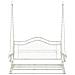 Panchina a Dondolo Acciaio 115 x 61 x 63 cm Bianco Antico - Foto miniatura 3