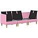 Set di divani modulari con spazio di archiviazione 3 pcs Rosa - Foto miniatura 4
