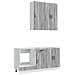 Unità Cucina KALMAR 5 pcs Sonoma grigio Legno ingegnerizzato - Foto miniatura 1