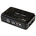 Switch KVM a 2 porte VGA USB con audio e cavi - Commutatore VGA USB a doppia porta - Colore Nero - Foto miniatura 1