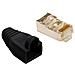 IWP-CAT5ES-BK - Plug Copriconnettore Cat. 5E RJ45 Cavo Schermato 100pz Nero - Foto miniatura 1