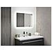 Specchio A Parete A Led 60 X 80 Cm Argento Adour - Foto miniatura 2