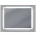 Specchio A Parete A Led 60 X 80 Cm Argento Adour - Foto miniatura 3