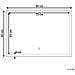 Specchio A Parete A Led 60 X 80 Cm Argento Adour - Foto miniatura 15