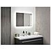 Specchio A Parete A Led 60 X 80 Cm Argento Adour - Foto miniatura 11