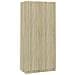 Armadio Rovere Sonoma 90x52x200 cm in Legno Multistrato - Foto miniatura 2