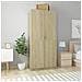 Armadio Rovere Sonoma 90x52x200 cm in Legno Multistrato - Foto miniatura 1