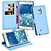 Custodia Compatibile Con Samsung Galaxy Note Edge In Pastello Blu - Coperchio Protettiva Con Chiusura Magnetica, Funzione Stand E Tasca Per Le Carte - Foto miniatura 6