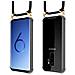 Cadorabo Catena Di Telefoni Cellulari Compatibile Con Samsung Galaxy S9 Plus In Nero - Coperchio Protettivo In Silicone Con Anelli D'oro, Cinturino In Corda E Custodia Staccabile - Foto miniatura 3