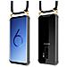 Cadorabo Catena Di Telefoni Cellulari Compatibile Con Samsung Galaxy S9 Plus In Nero - Coperchio Protettivo In Silicone Con Anelli D'oro, Cinturino In Corda E Custodia Staccabile - Foto miniatura 6