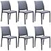 Volga - Sedia Da Giardino In Plastica Set Da 6 - Foto miniatura 1