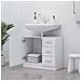 Mobile Sottolavabo Bianco 63x30x54 cm in Multistrato - Foto miniatura 6