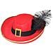 Cappello Moschettiere Rosso - Foto miniatura 1