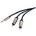 Shvp 30831-sl - Audio Kabel, 3,5 Mm Klinkenstecker Auf 2x Cinch, 0,75 M (sp30831-slim)  - Foto miniatura 1
