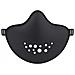 Maschera Bocca Hi 16,5 X 11 X 6,5 Cm Nera Taglia Unica - Foto miniatura 6
