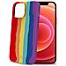 Custodia In Silicone Solido Arcobaleno Per Iphone 13 - Foto miniatura 3