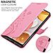 Cadorabo Custodia Compatibile Con Samsung Galaxy A42 / M42 In Rosa Fiore - Coperchio Protettivo In Design Floreale Con Chiusura Magnetica, Funzione Stand E Slot Per Carte - Foto miniatura 5
