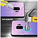 Custodia Compatibile Con Samsung Galaxy S9 In Rosa - Blu - Coperchio Protettivo Bicolore In Vetro Temperato E Silicone Tpu - Foto miniatura 3
