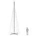 Albero di Natale a Cono Bianco Freddo 3000 LED 230x800 cm - Foto miniatura 7